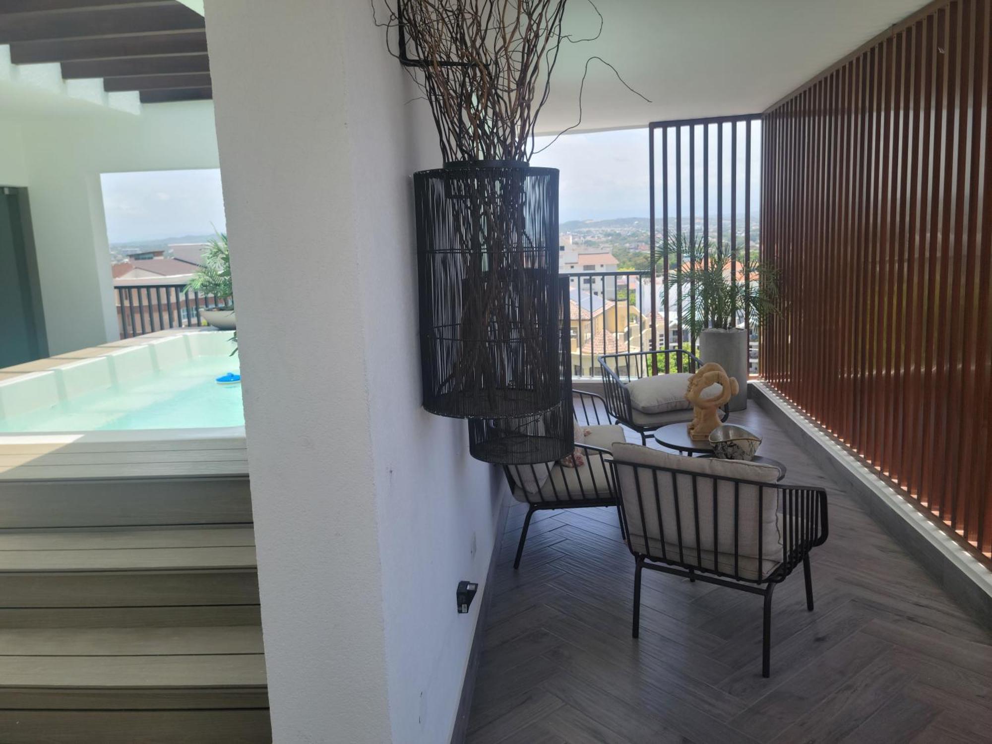 Luxury Apartment Downtown 圣地亚哥洛斯卡巴 外观 照片